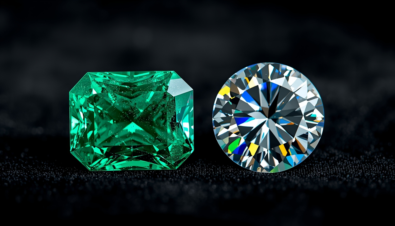 Emerald vs diamond comparison