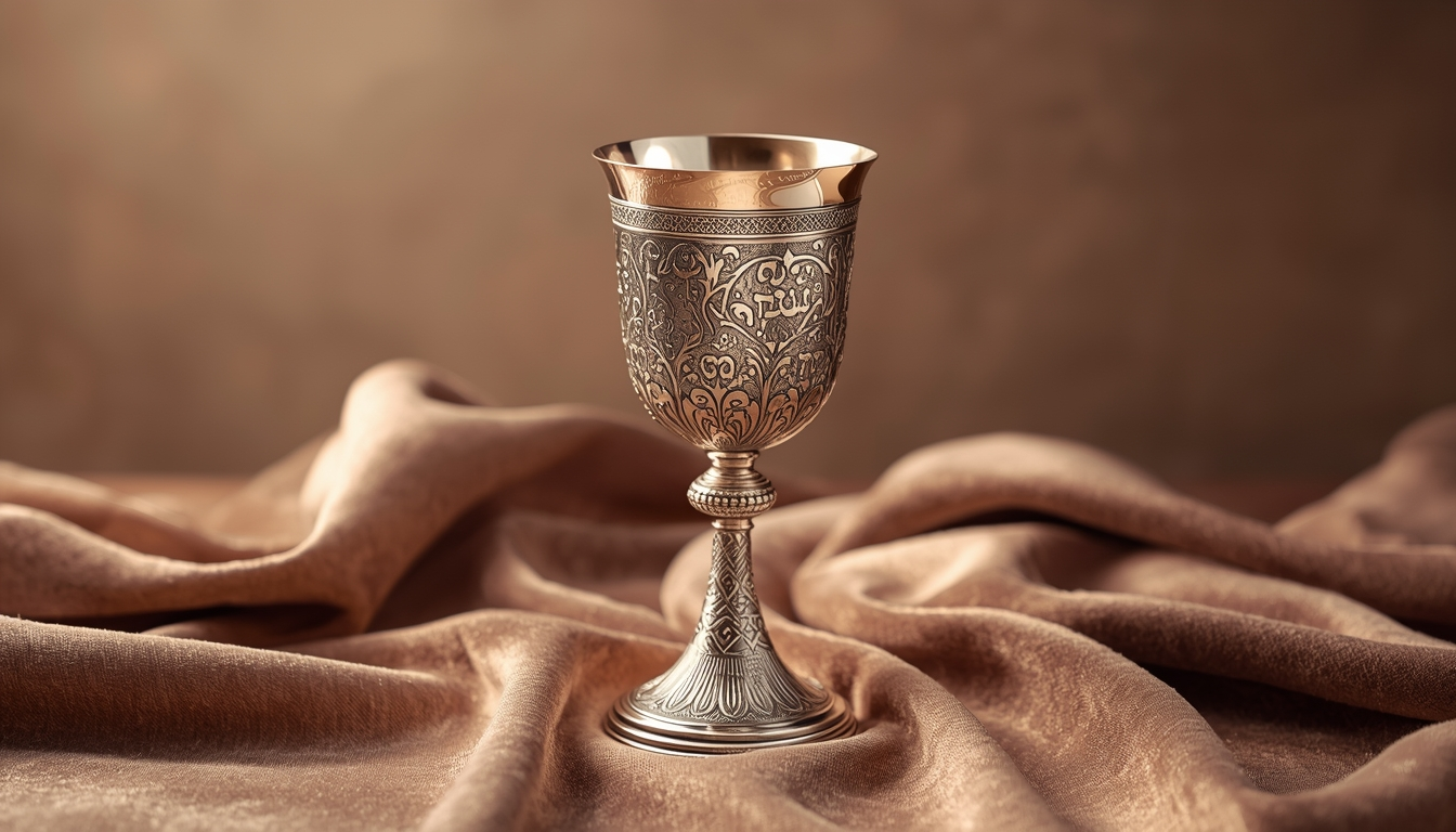 Jewish engagement gifts silver Kiddush cup